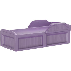 Solstice Bed with Safety Rail, 80" x 36", Burgundy