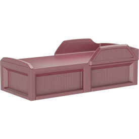 Solstice Bed with Safety Rail & 3 Doors, 80" x 36", Black