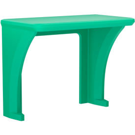Endurance All Plastic Wall/Floor Mounted Desk, 38" x 22", Green