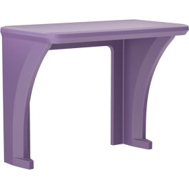 Endurance All Plastic Wall/Floor Mounted Desk, 38" x 22", Indigo