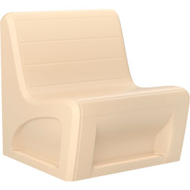 Sabre Armless Chair with Access Door, Gangable, 31"W x 32"D, Sand