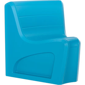 Sync Armless Modular Wedge Chair, 31"W x 32"D, Slate Blue