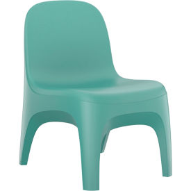 Endurance Armless Crew Chair with Bolt Down Kit, 22"W x 26"D, Aqua