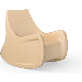 Radial Rocker Rocking Arm Chair with Access Door, 30"W x 45-1/2"D, Sand