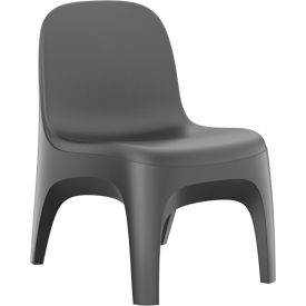 Endurance Armless Crew Chair with Bolt Down Kit, 22"W x 26"D, Black