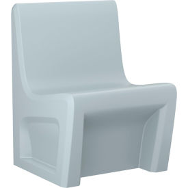 Sentinel Armless Chair, Gangable, 24"W x 24"D, Gray