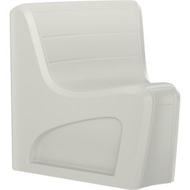 Sync Armless Modular Wedge Chair, 31"W x 32"D, Stone Gray