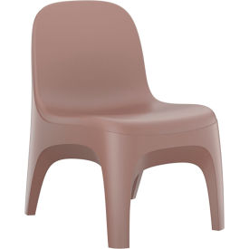 Endurance Armless Crew Chair with Bolt Down Kit, 22"W x 26"D, Brown
