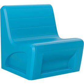 Sabre Armless Chair, Gangable, 31"W x 32"D, Slate Blue