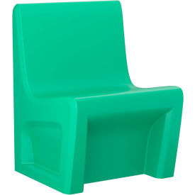 Sentinel Armless Chair, Gangable, 24"W x 24"D, Green