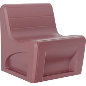 Sync Armless Modular Chair with Ballast Door, 29"W x 32"D, Burgundy