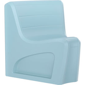 Sync Armless Modular Wedge Chair with Ballast Door, 31"W x 32"D, Blue Gray
