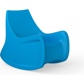 Radial Rocker Rocking Arm Chair, 30"W x 45-1/2"D, Slate Blue