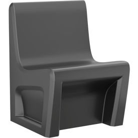 Sentinel Armless Chair with Ballast Door, Gangable, 24"W x 24"D, Black