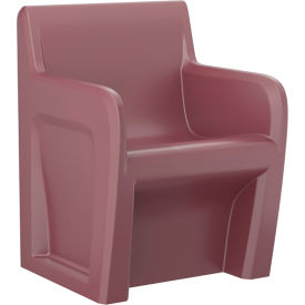 Sentinel Arm Chair, Gangable, 24"W x 24"D, Burgundy