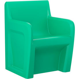 Sentinel Arm Chair, Gangable, 24"W x 24"D, Green