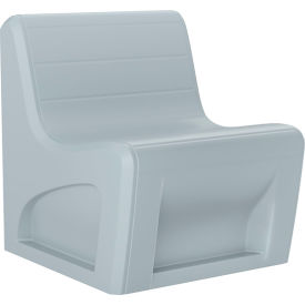 Sync Armless Modular Chair with Ballast Door, 29"W x 32"D, Gray