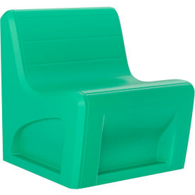 Sync Armless Modular Chair with Ballast Door, 29"W x 32"D, Green