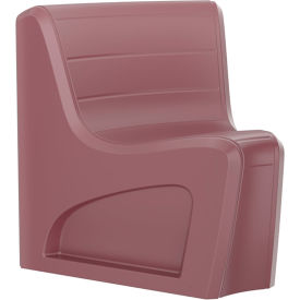 Sync Armless Modular Wedge Chair with Ballast Door, 31"W x 32"D, Burgundy