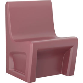 Sentinel Armless Chair with Ballast Door, Gangable, 24"W x 24"D, Burgundy