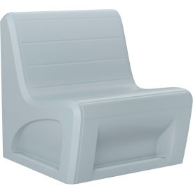 Sabre Armless Chair with Access Door, Gangable, 31"W x 32"D, Gray