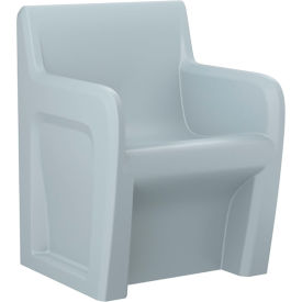 Sentinel Arm Chair with Ballast Door, Gangable, 24"W x 24"D, Gray