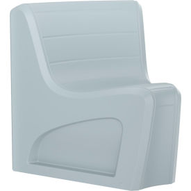 Sync Armless Modular Wedge Chair with Ballast Door, 31"W x 32"D, Gray