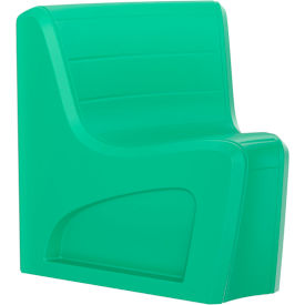 Sync Armless Modular Wedge Chair with Ballast Door, 31"W x 32"D, Green