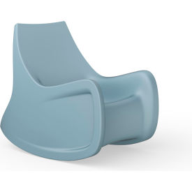 Radial Rocker Rocking Arm Chair with Access Door, 30"W x 45-1/2"D, Blue Gray
