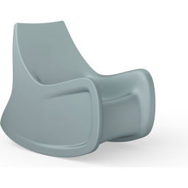 Radial Rocker Rocking Arm Chair with Access Door, 30"W x 45-1/2"D, Gray
