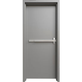 Prehung Knock Down Frame Commercial Door Kit, Panic Device, Right Hand, 42"W x 80"H