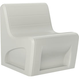 Sync Armless Modular Chair, 29"W x 32"D, Stone Gray