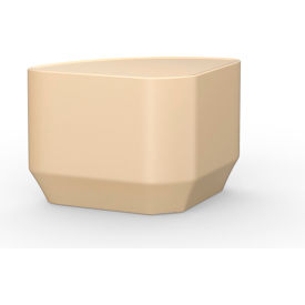 Endurance Wedge End Table, 19" x 27", Sand