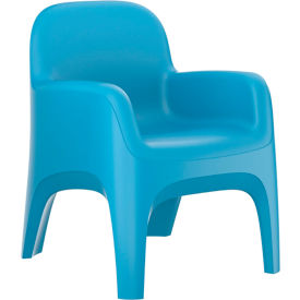 Endurance Crew Arm Chair with Bolt Down Kit, 25"W x 26"D, Slate Blue