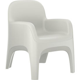 Endurance Crew Arm Chair with Bolt Down Kit, 25"W x 26"D, Stone Gray