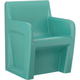 Sentinel Arm Chair with Ballast Door, Gangable, 24"W x 24"D, Aqua