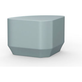 Endurance Wedge End Table with Ballast Door, 19" x 27", Gray