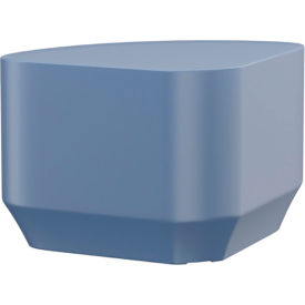 Endurance Wedge End Table with Ballast Door, 19" x 27", Midnight Blue