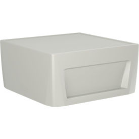 End Table with Ballast Door, 31" x 31", Stone Gray