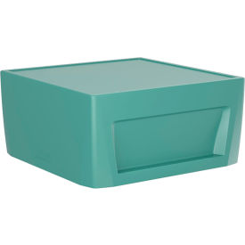 Sync End Table, 31" x 31", Aqua