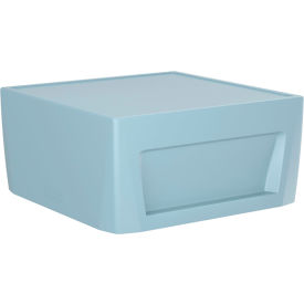 Sync End Table with Ballast Door, 31" x 31", Blue Gray