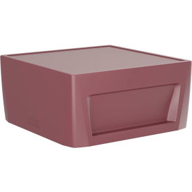 Sync End Table, 31" x 31", Burgundy