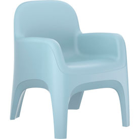 Endurance Crew Arm Chair with Bolt Down Kit, 25"W x 26"D, Blue Gray