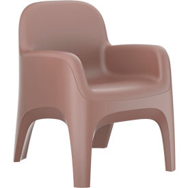 Endurance Crew Arm Chair with Bolt Down Kit, 25"W x 26"D, Brown