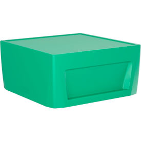 Sync End Table with Ballast Door, 31" x 31", Green