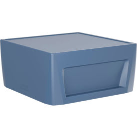 Sync End Table with Ballast Door, 31" x 31", Midnight Blue