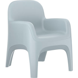 Endurance Crew Arm Chair with Bolt Down Kit, 25"W x 26"D, Gray