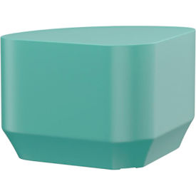 Endurance Wedge End Table, 19" x 27", Aqua