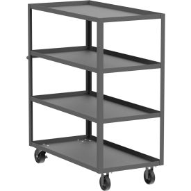 Steel Utility Cart with 4 Shelves, 3600 lb. Capacity, 53"L x 24"W x 56"H