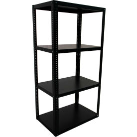 4 Shelf Heavy Duty Boltless Shelving, Steel Deck, Starter, 36"W x 24"D x 60"H